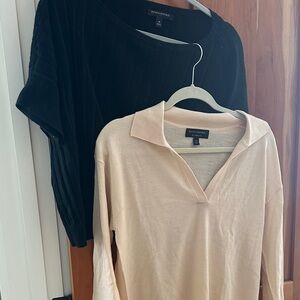 2 Banana Republic Black and peach Sweater Set - like NEW